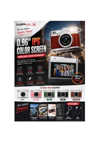 Mpia MC-10 Mini Retro Dijital Tf Kartlı Kamera