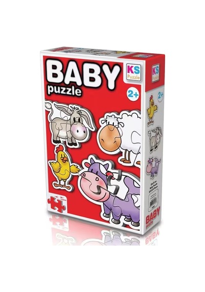 Ks Games Çiftlik Hayvanları/farm Animals 4in1 Puzzle 2/3/4/4 12002