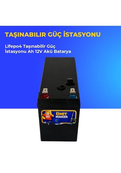 Lifepo4 Taşınabilir Güç İstasyonu Ah 12v Akü Batarya