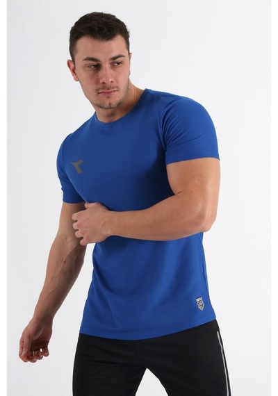 Diadora Alto Antrenman T-shirt Sax Saks Mavi