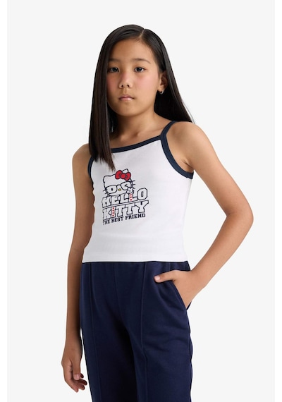 Defacto Kız Çocuk Hello Kitty Atlet F8271a825hswt80 Beyaz