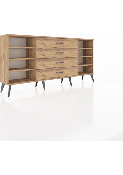 Arges Konsol 6 Raflı 4 Çekmeceli 176x30x83 Çam-çam/çam Çam/çam Arges Konsol 6 Raflı 4 Çekmeceli 176x30x83 Çam-çam/çam Çam/çam