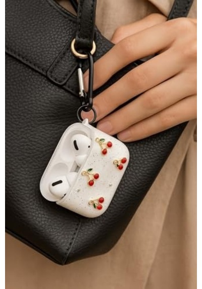 Airpods 3. Nesil İle Uyumlu Glitter Silikon Kılıf Şeffaf Simli Koruyucu Kiraz Deseniyle Askı Aparatı Dahil Çanta K Çok Renkli Airpods 3. Nesil İle Uyumlu Glitter Silikon Kılıf Şeffaf Simli Koruyucu Kiraz Deseniyle Askı Aparatı Dahil Çanta K Çok Renkli