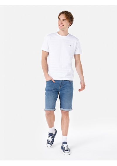 Colin's Colins Düşük Bel Mavi Erkek Jean Şort Mavi