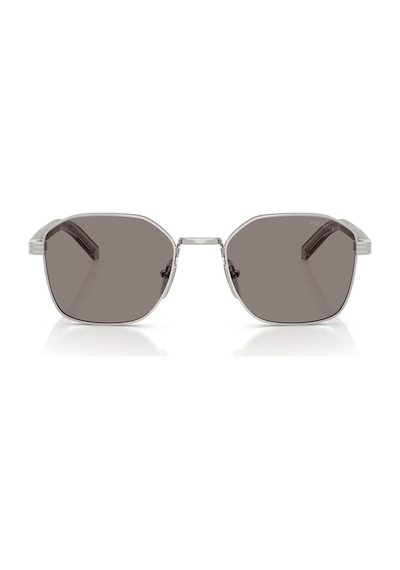 Prada Pr C50s 1bc80q 53 Unisex Geometrik Gümüş Metal Güneş Gözlüğü Gri