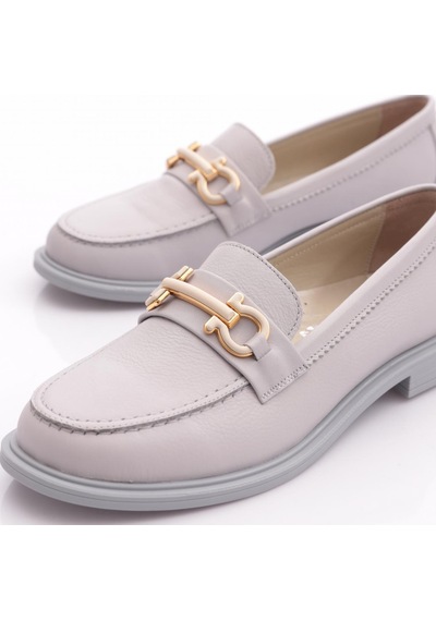 Dgn 6007 Kadin Loafer Ayakkabi Gümüş Gri