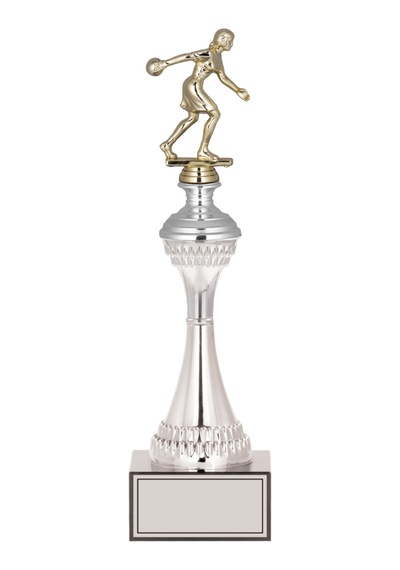 Odak Kupa - Figürlü Kupalar - Bowling Kadın Figürlü Kupalar Fg-030 A - 36 Cm Altın - Beyaz