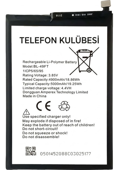 Tecno Spark 6 Go Uyumlu Batarya Pil Bl-49ft