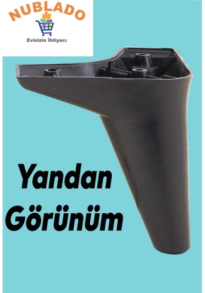 Aspen Lüks Mobilya Kanepe Koltuk Tv Ünitesi Baza Ayağı Ayakları 12 Cm Siyah Ayak 4 Adet . Siyah Diğer