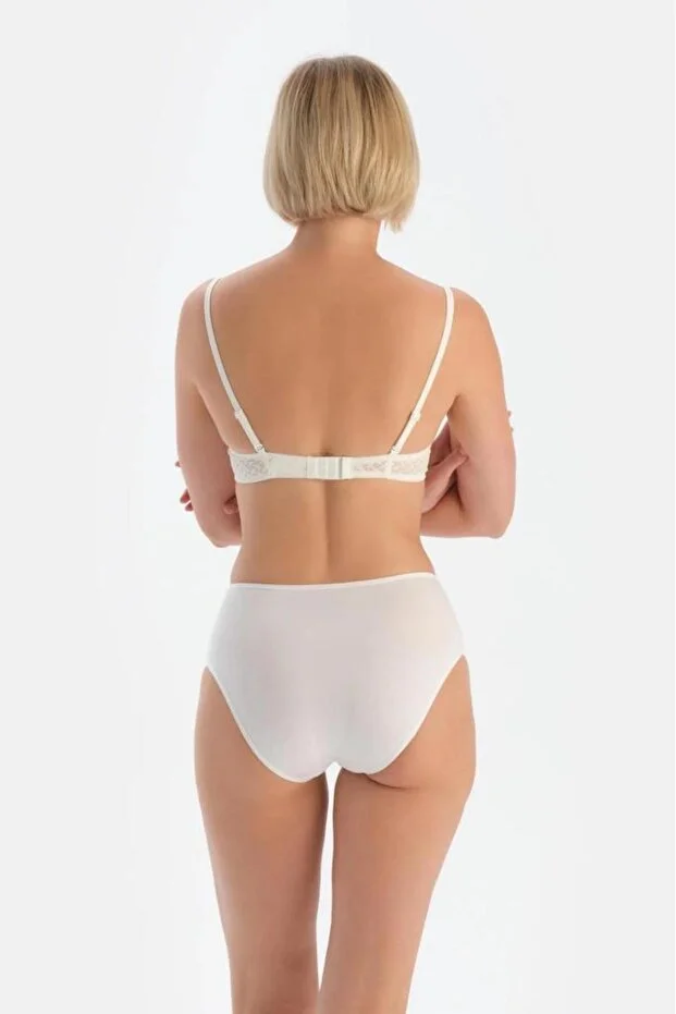 Dagi Kadın Karışık 3'lü Yüksek Bel Slip Külot- 5104 Siyah - Beyaz - Ten