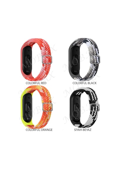 Xiaomi Mi Band 4 Mi Band 3 Kordon Tokalı Örgü Kordon