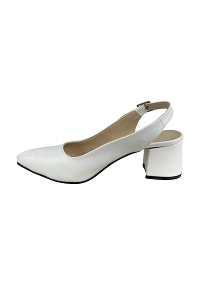 Matzeliger Mzg1162 Beyaz Kadın Kalın Topuklu Stiletto