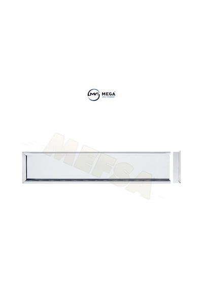 Paslanmaz Krom Metal Plakalık 52.7Cm X 11.5Cm 2 Adet 357558117