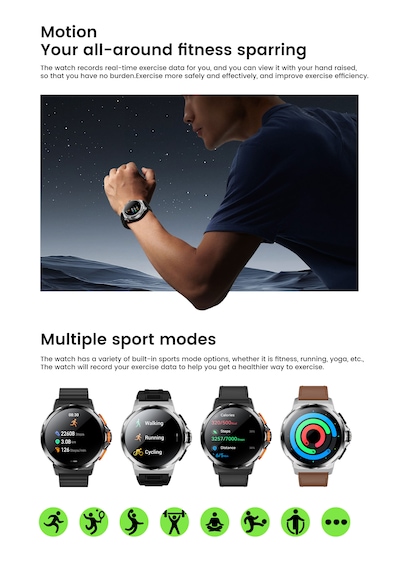 Kalobee SK43 Amoled Ekran Akıllı Saat + 2 Kordonlu (İthalatçı Garantili)
