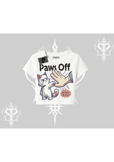 Startmore Startmore Procatstinator Kedi Baskılı Kolsuz Tshirt Beyaz