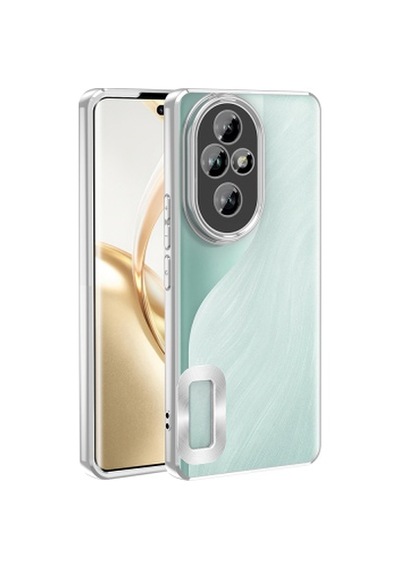 Lexroo Honor 200 Pro Kamera Korumalı Logo Gösteren Omega Tpu Silikon İnce Kılıf - Gümüş