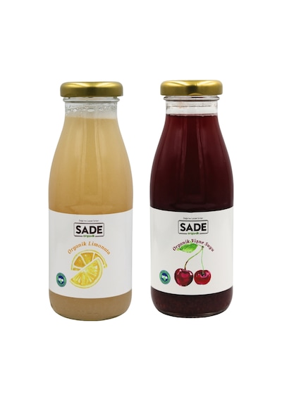 Sade Organik Limonata 250 Ml +vişne Suyu 250