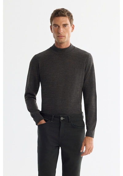 Avva Erkek Haki Klasik Bel Eskitme Yıkamalı Elastan Berlin Slim Fit Jean Pantolon A42y3533