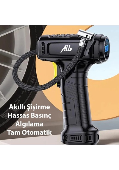 Ally 120w Kablosuz Basınç Göstergeli Mini Hava Popmpası Kompresörst-5007c- 5775