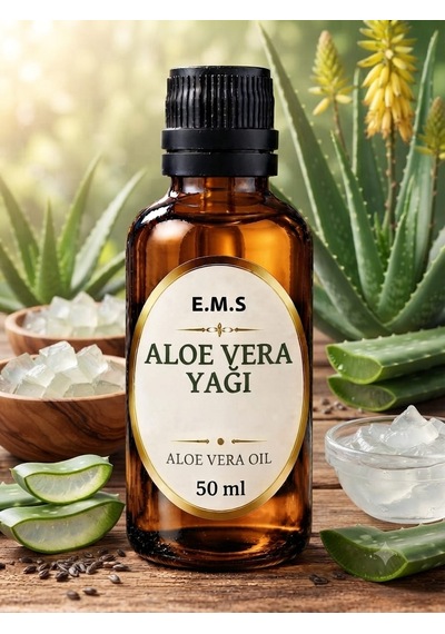 50 Ml Aloe Vera Yağı Aloe Vera Oil %100 Saf Soğuk Pres.