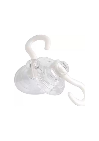 Vantuz Öpücük Vantuzlu Askı Öpücük Askı 100 Adet Cam Vantuzu Cap 3 Cm Beyaz