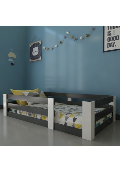 Herseycik Ninnimo Montessori Suntalam Karyola Y19-Beyaz-Antrasit Antrasit - Beyaz