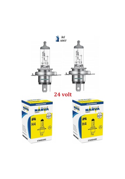 (İKİ ADET) NARVA H4 24V. 75/70W STANDART AMPUL (48892)