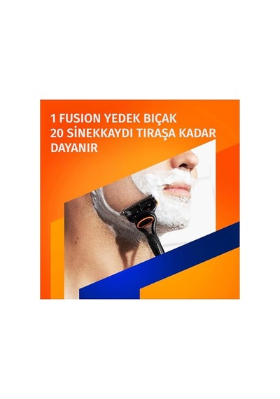 Gillette Fusion Tıraş Makinesi + 5 Adet Yedek Tıraş Bıçağı + Premium Stand Hediyeli Paket