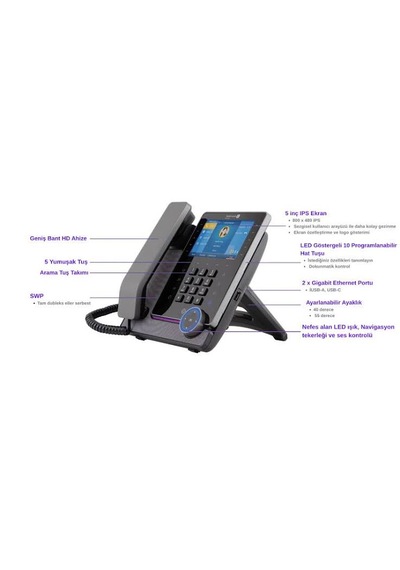 Alcatel-lucent Enterprise Myriad M8 Sıp PRO Ip Masa Telefonu