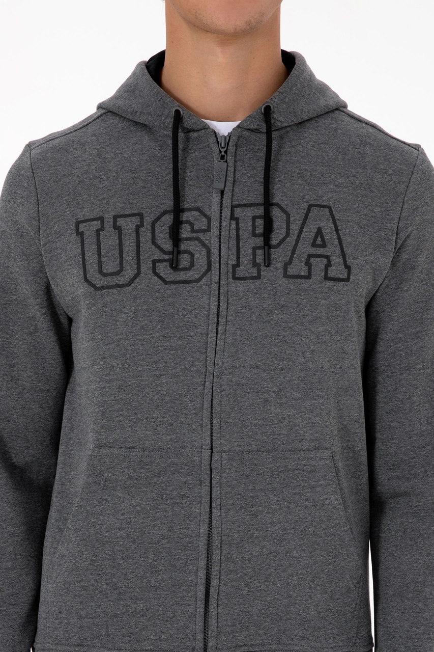 U.s. Polo Assn. Erkek Antrasit Melanj Hırka Örme 50313719-vr081 Antrasit Melanj