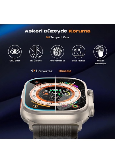 Apple Watch Ultra 2, Ultra 49mm İle Uyumlu, 49mm Ekran Koruyucu, Kolay Hizalama Çerçevesi İle Kurulum, Su Geçirmez, Uhd Temperli Cam, Watch Screen Protector, Otomatik Hizalama Aparatlı Çok Renkli Apple Watch Ultra 2, Ultra 49mm İle Uyumlu, 49mm Ekran Koruyucu, Kolay Hizalama Çerçevesi İle Kurulum, Su Geçirmez, Uhd Temperli Cam, Watch Screen Protector, Otomatik Hizalama Aparatlı Çok Renkli