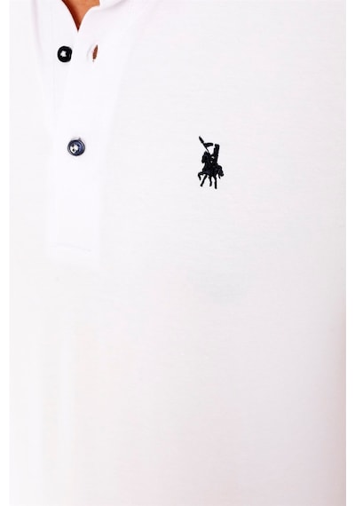 T8586 Dewberry Erkek Polo Yaka T-shırt-beyaz Beyaz