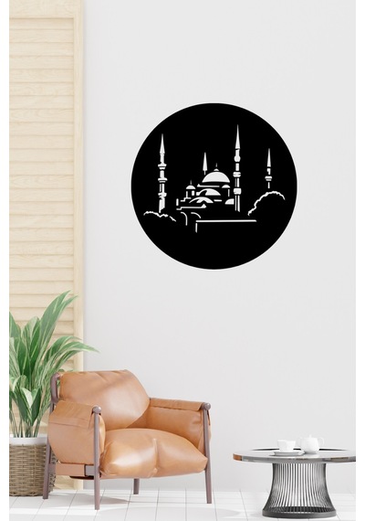 Kl-cm35a - 35 Cm Camii Silueti Tablo 3 Mm Ahşap Mdf