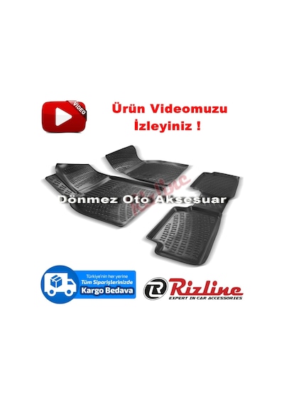 Megane 2 3D Paspas Havuzlu Siyah Stw 2004-2010 Arası Rizline N11.8735