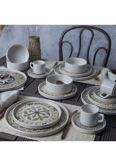 Timeless Brown Stackable Yemek / Kahvaltı Takımı 20 Parça 4 Kişilik 21972-73 Kahverengi