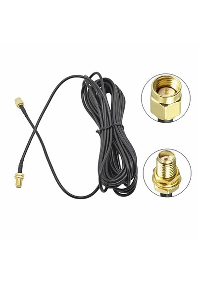 10 Metre Wireless Wifi Uzatıcı Uzatma Rg174 Kablo Sma Dişi - Erkek