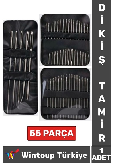 Yüksek Kaliteli Çok Amaçlı Dikiş İğne İplik Tamir 55 Farklı Boy Tamir Dikiş İğne Seti