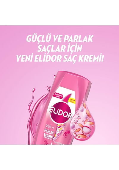 Elidor Güçlü Ve Parlak Serum Bakım Kremi Saç Kremi 350 Ml