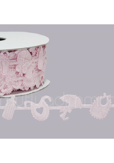 Mutluadim 2Cm X 22,5Metre Sıra Sıra Bebek Desenli Kurdela