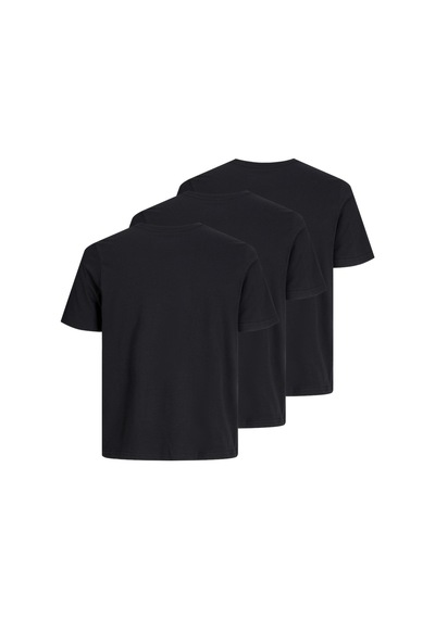 Jack & Jones Jacunder Tee Erkek 3'lü Bisiklet Yaka T-shirt 12248076 Siyah
