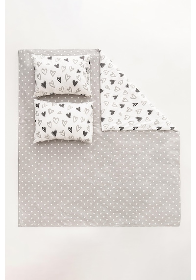Soley Mix & Match Lover %100 Pamuk Tek Kişilik Nevresim Seti Beyaz
