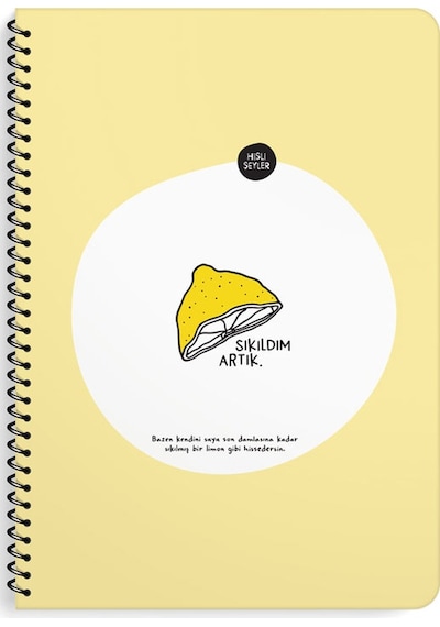 Keskin Color Hisli Şeyler Stickerlı Sp Defter A4 80 Yp Kareli Sıkıldım Artık 500514-99