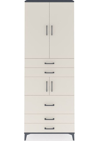 Arges Dolap 4 Raflı 5 Çekmeceli 4 Kapaklı 88x30x243 Antrasit-aytaşı Antrasit Arges Dolap 4 Raflı 5 Çekmeceli 4 Kapaklı 88x30x243 Antrasit-aytaşı Antrasit
