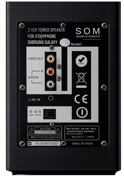 Som Tower Speaker Ohm-7001bluetooth Dikey Hoparlör