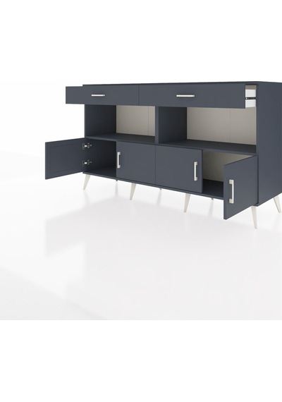 Hyperion Konsol 2 Raflı 2 Çekmeceli 4 Kapaklı 176x44x99 Antrasit-antrasit Antrasıt/antrasıt - Antrasıt Hyperion Konsol 2 Raflı 2 Çekmeceli 4 Kapaklı 176x44x99 Antrasit-antrasit Antrasıt/antrasıt - Antrasıt