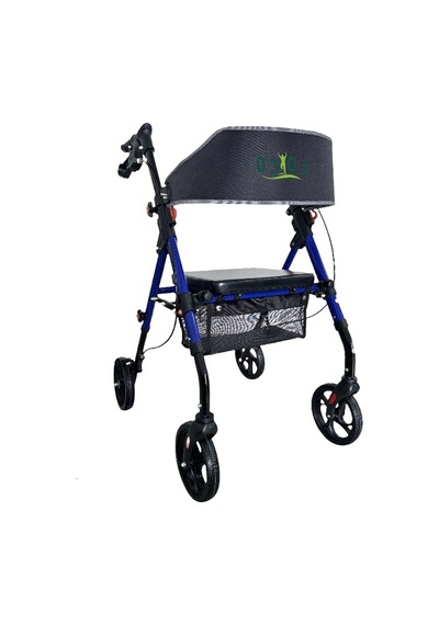 Loco Alüminyum Lüks Rollator Hafif Gövde, Fren Sistemli, Oturmalı Yürüme Destek Aracı Plus Pr-885