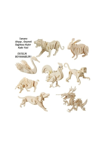 3D Ahşap Puzzle  - Salon Takımı