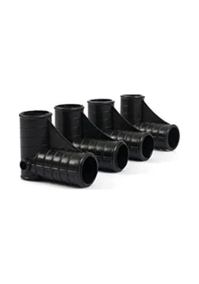 Sağlam Kaymaz Köşe Ayak 32 Mm Kalın Borulu Beşikler İçin Siyah Tekerlekli