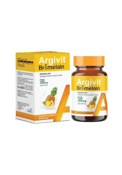 Bromelain Içeren Takviye Edici Gıda 500 Mg 60 Tablet
