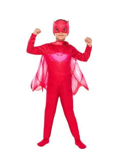 Tpm Kız Çocuk Pembe Pj Masks Kostüm - Pijamaskeliler Kostümü Orjinal Kostüm Pembe